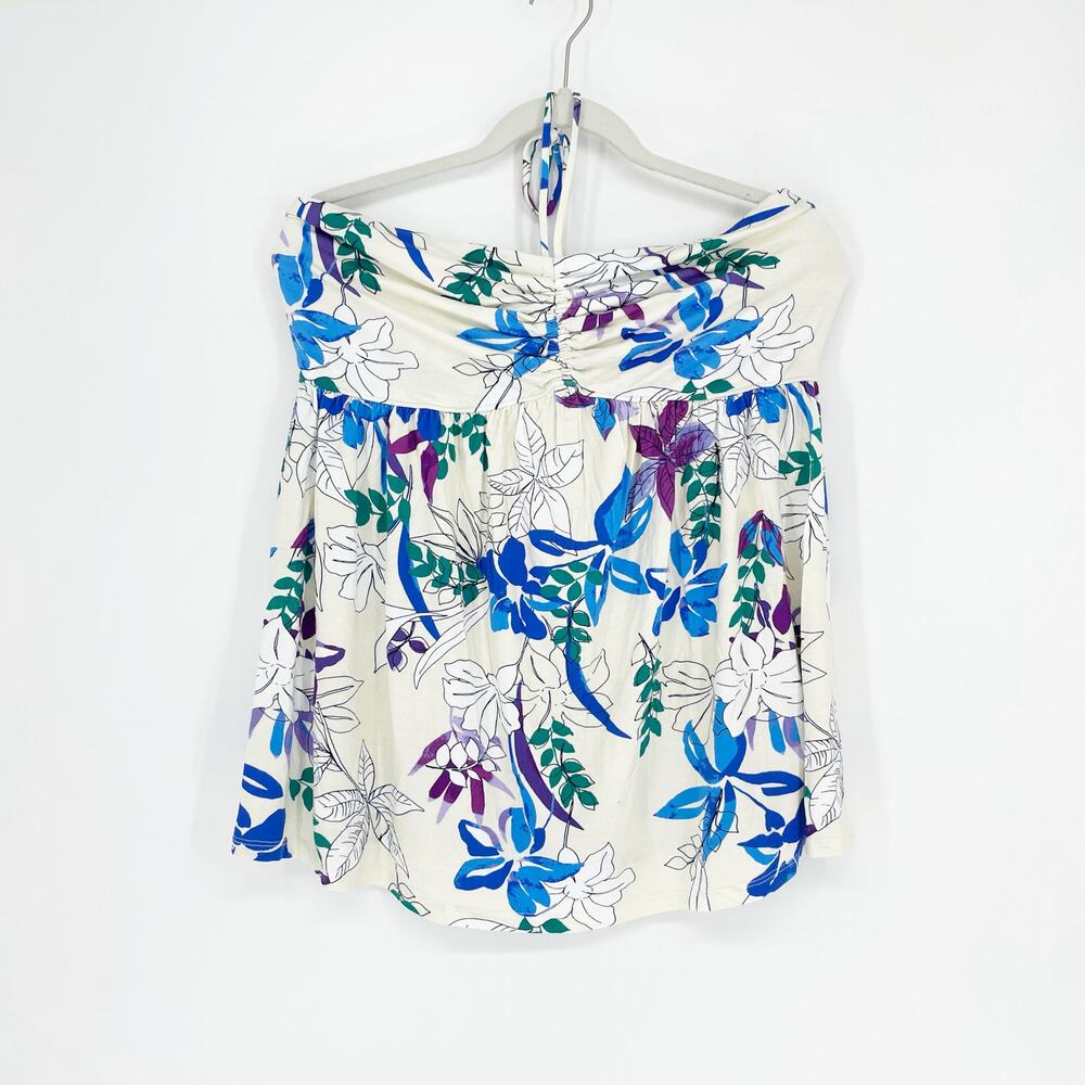 Isabel By Ingrid + Isabel Halter Floral Top Size Large